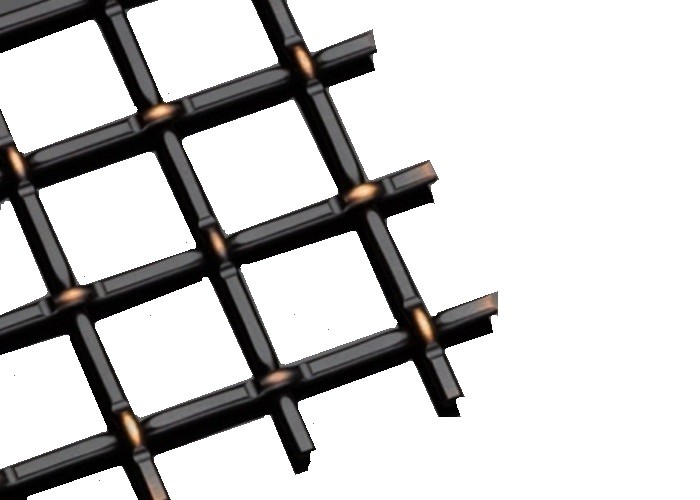 <strong>Antique Bronze Plated Crimped Lock Top Mesh</strong>